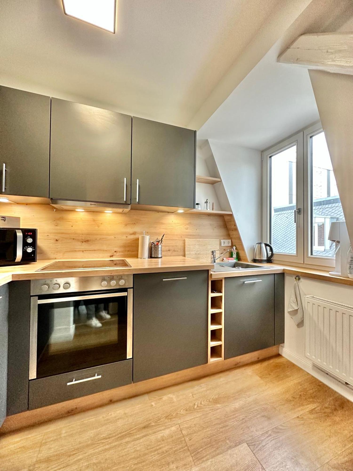 Modernes City-Apartment Mit Blick In Den Park Und 2 Baeder H9 올덴부르크 외부 사진