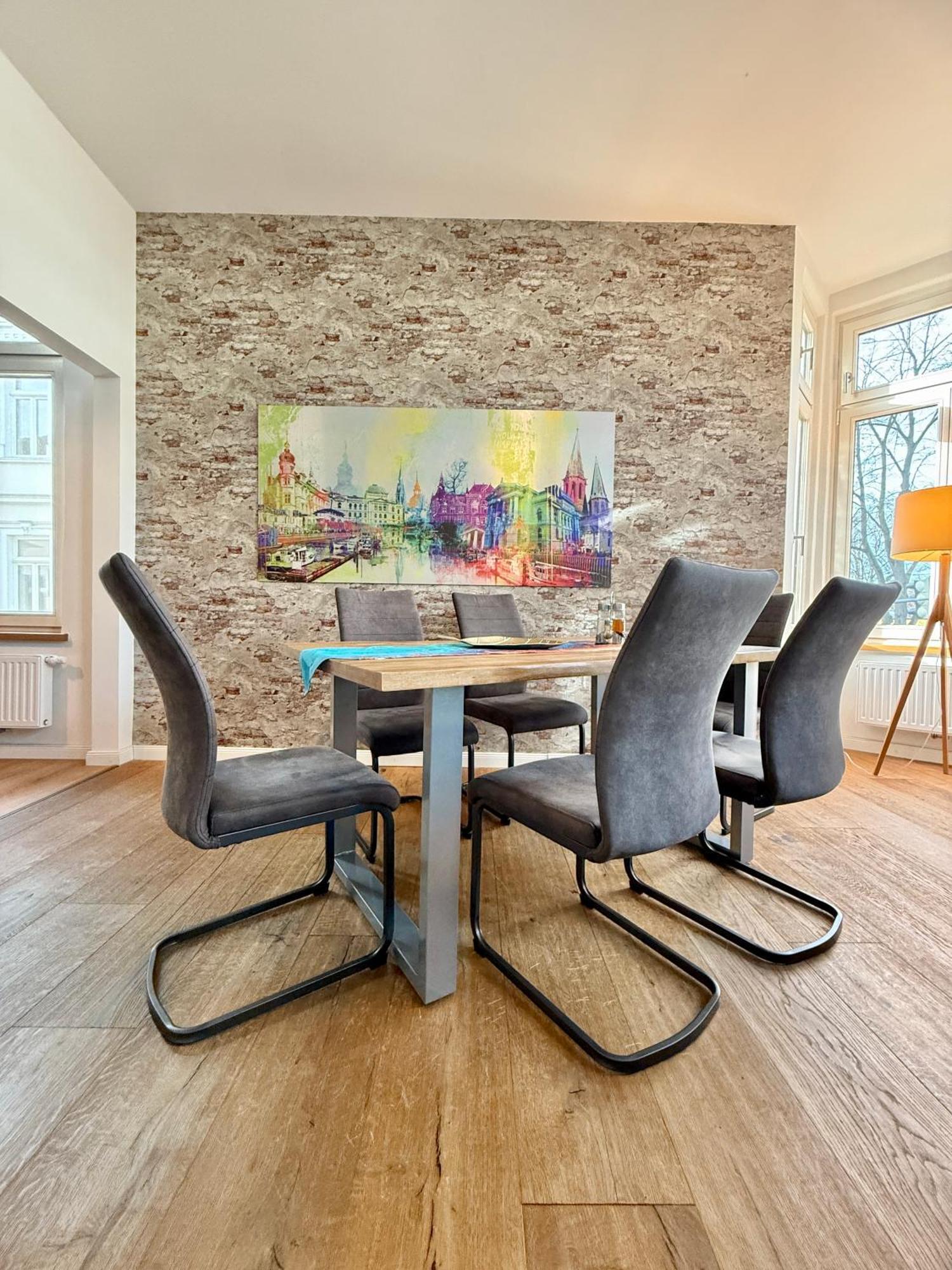 Modernes City-Apartment Mit Blick In Den Park Und 2 Baeder H9 올덴부르크 외부 사진